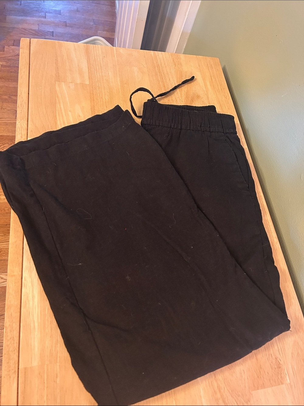 Old Navy Linen Blend High Rise Wide Leg Pant